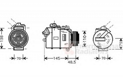 VAN WEZEL 0600k309 -  Компрессор, кондиционер